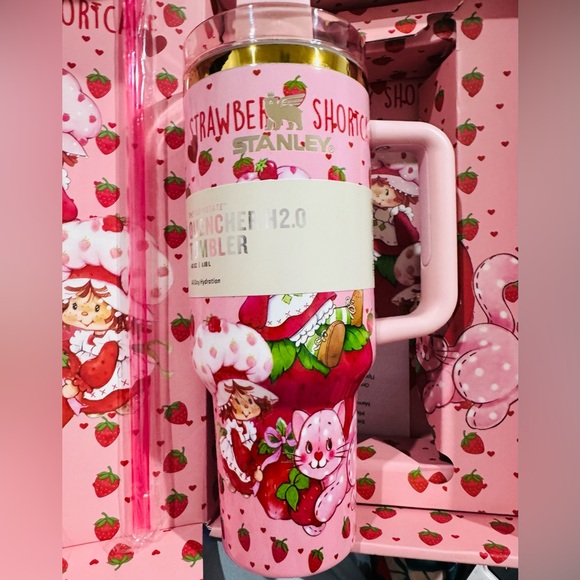 Stanley Accessories - Stanley 40 oz. Pink Strawberry Shortcake Tumbler